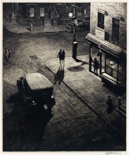 Martin-Lewis-Relics-Speakeasy-Corner-drypoint-1928