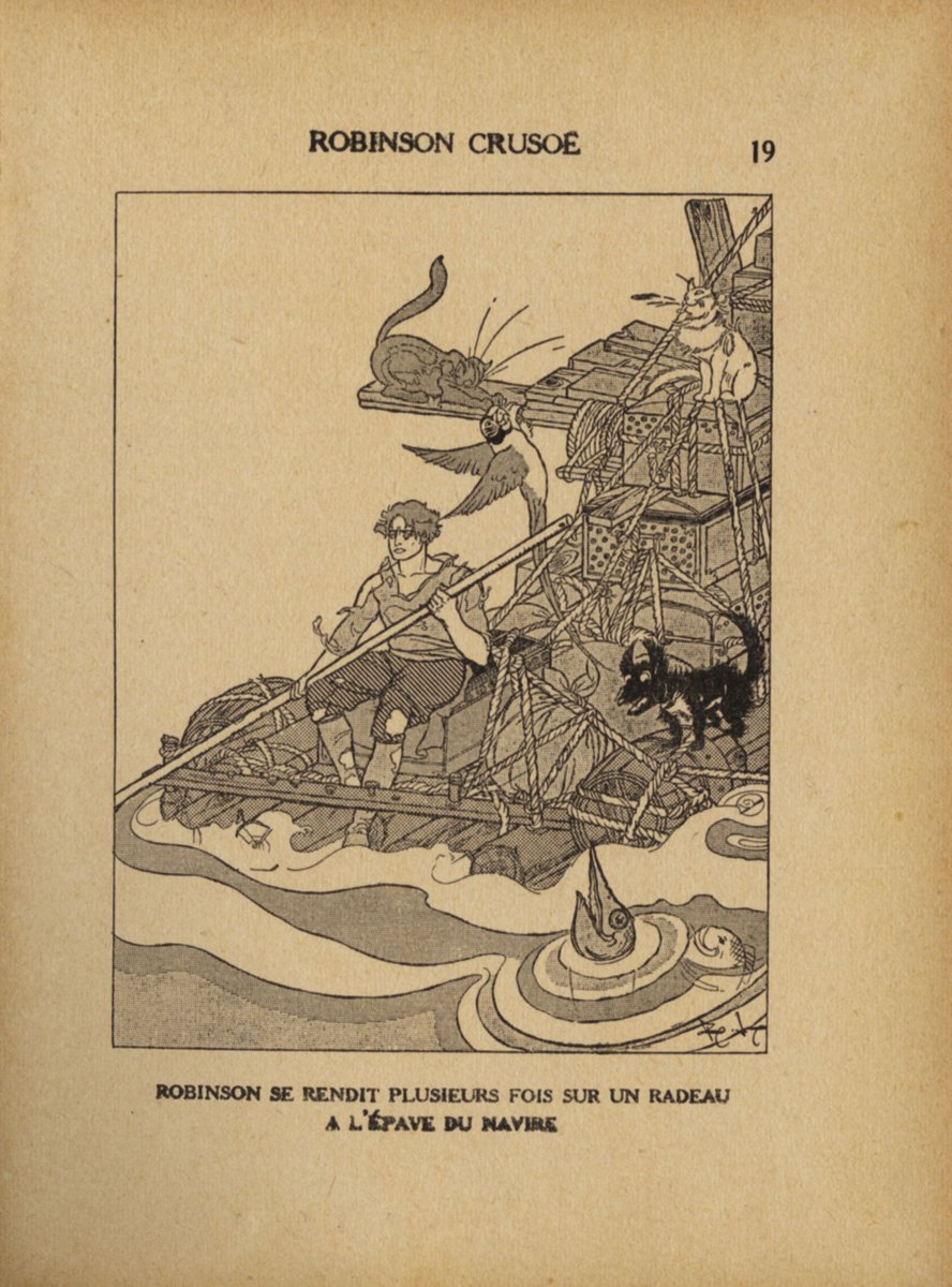 Robinson Crusoë illustré par Félix Lorioux