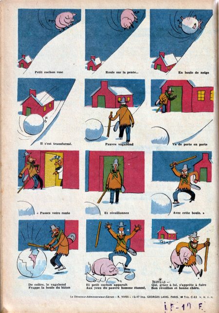 petit cochon rose fj 15 12 1947 n38